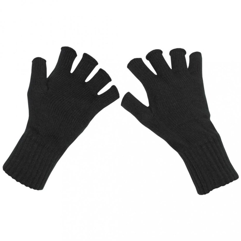 Rukavice pletené bezprsté ČERNÉ - Barva: ČERNÁ - BLACK, Velikost: L