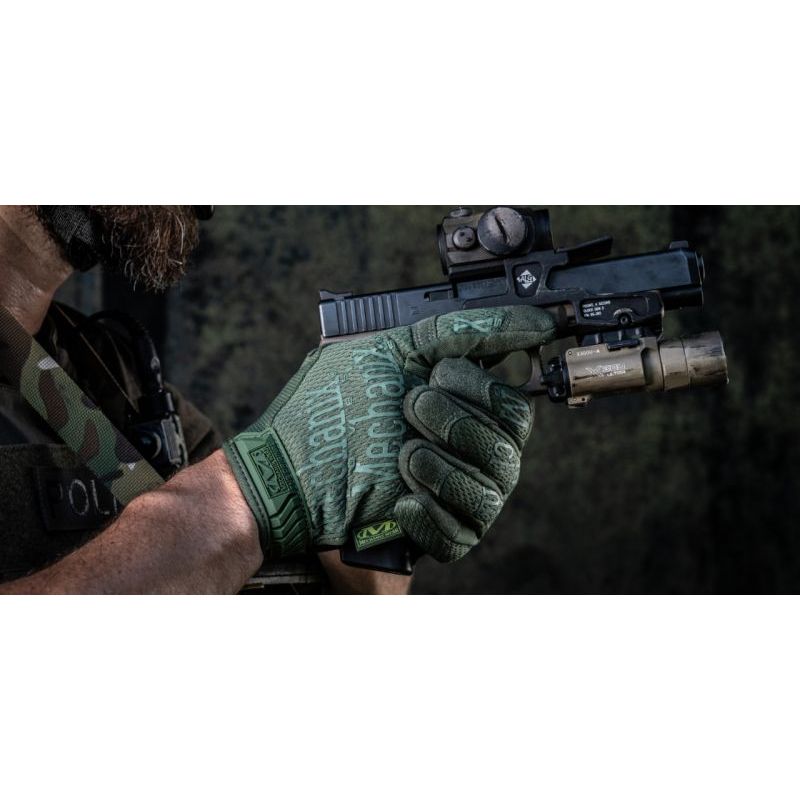 Rukavice MECHANIX ORIGINAL ZELENÉ - Barva: ZELENÁ - OLIV, Velikost: L
