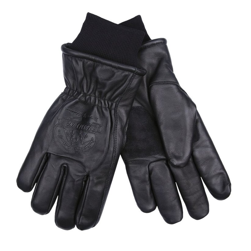 Rukavice zimní OUTDOOR kožené ČERNÉ - Barva: ČERNÁ - BLACK, Velikost: 3XL
