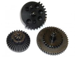 CNC gear set with hybrid gearing 17:1